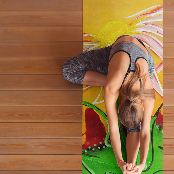 colourful yoga mat