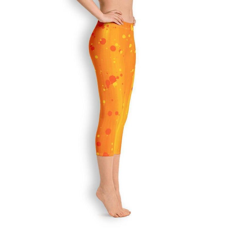 Leggings For Women Orange Sunspot