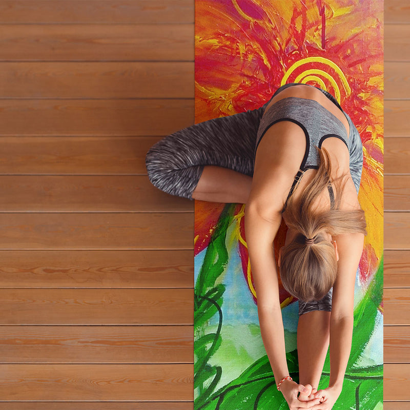 colourful yoga mat
